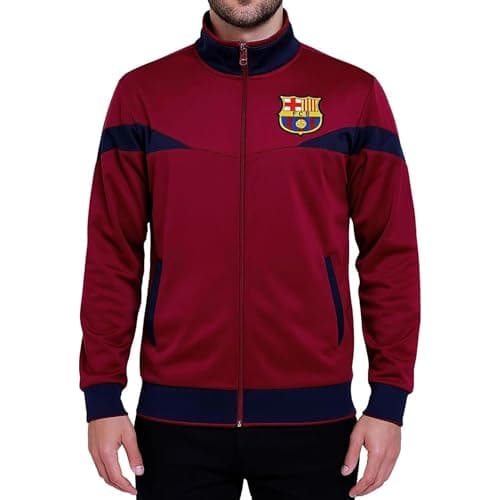 Image of Icon Sports FC Barcelona Full-Zip Barça Track Jacket (Medium, Red)