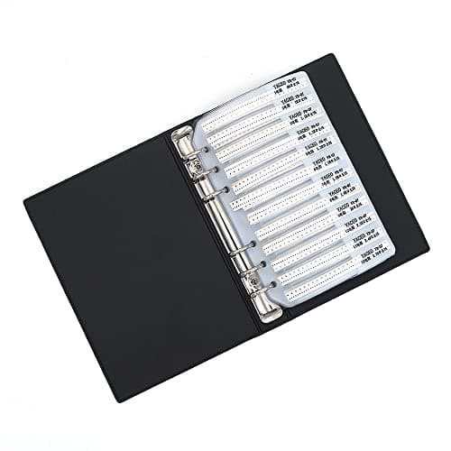 Image of Fasizi 1% 0805 SMD Resistor Assorted Folder (0 ohm-10M ohm) 170value x 50pcs = 8500pcs sample book