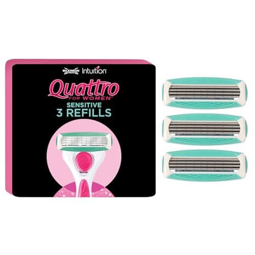 Image of Wilkinson Sword Quattro for Women Sensitive 3 Razor Blades