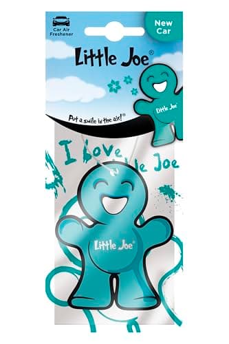 Image of Little Joe 265010 Air Freshener Paper Fragrance Turquoise New Car Blue