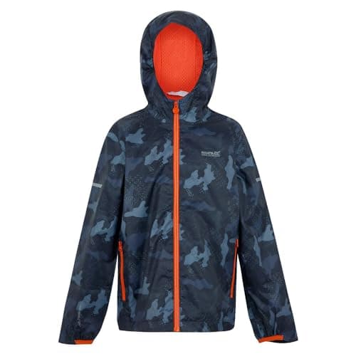 Image of Regatta Kids Printed Lever II Jackets Waterproof Shell