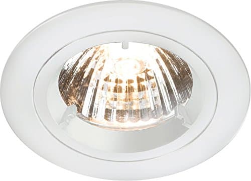 Image of Knightsbridge IP20 230V/12V GU10/MR16 Recessed Fixed Twist and Lock Aluminium Downlight, White