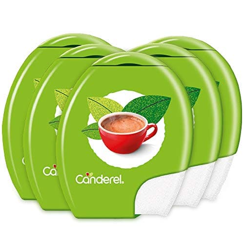 Image of Canderel Stevia Sweetener Blend - Zero Calories and Diabetic Friendly Sugar Alternative - 100 Tablets (Pack of 5)
