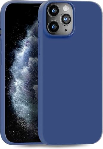 Image of MyGadget TPU Case for iPhone 11 Pro Max - [ Camera Protection & Anti Fingerprint ] - Silicone Cover with Soft Touch & Anti Scratch Shell - Matte Dark Blue