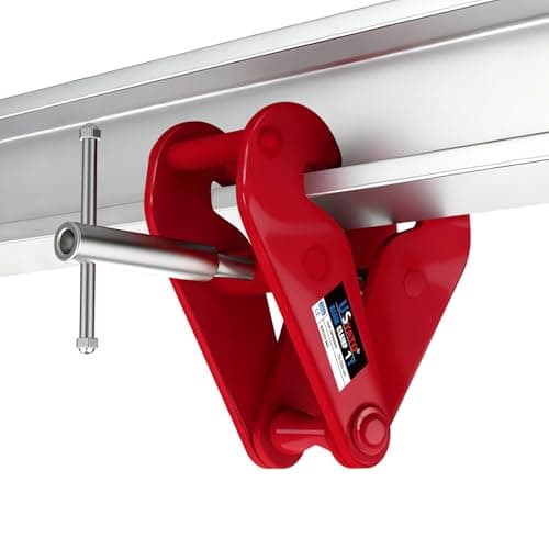 Image of USYATO I Beam Clamp 2200lbs 1 Ton, 3-9 Inch Adjustable Lifting Clamp for Rigging, Construction, Garage Use (1T | 2200 LB)