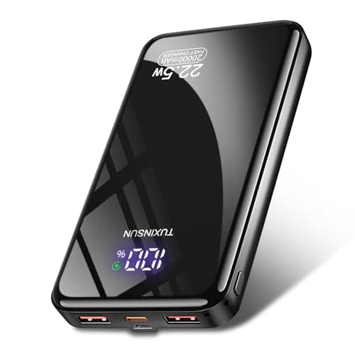 Image of Power Bank 20000mAh 22.5W Fast Charge Power Bank PD3.0 QC4.0 Mobile Phone External Battery with LCD Display USB C Outputs and Inputs Portable Charger for Smartwatch Smartphones