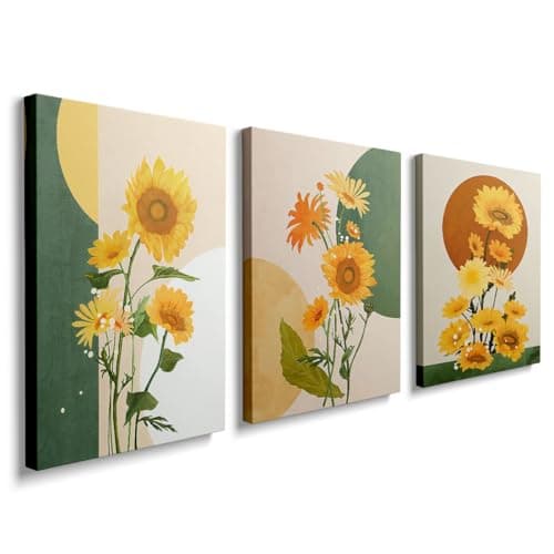 Image of prinfantasy Set of 3 Pictures Canvas Wall Art For Living Room Family Wall Decorations Kitchen Bathroom Bedroom Modern Wall Decor Abstract Paintings Artwork Inspirational Home Decor 3 Pieces, YH043
