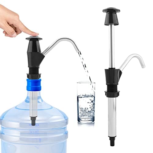 Image of Sink Water Hand Pump Tap, Caravans Sink Tap Double Action Camping Trailer Motorhome Replacement, Self Priming Water Hand Pump Replacement Tool for Home Office Travel Trailer Motorhome Vehicles(Black)