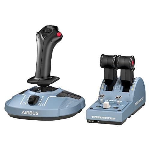 Image of Thrustmaster TCA Officer Pack Airbus Edition - Official Flight Controls for PC - Includes Sidestick and Throttle Quadrant, H.E.A.R.T Magnetic Technology, Compatible with Microsoft Flight Simulator