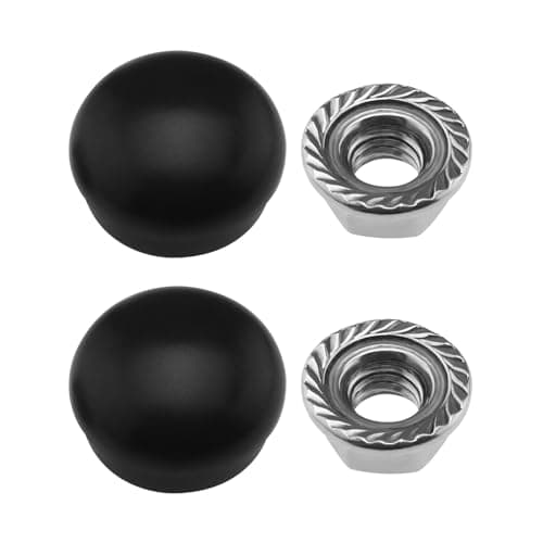Image of EMSea 2 Sets of Front Windshield Wiper Arm Nut Caps Bolt Cover Kit 1J0955205A/133955435/955203005 Compatible with VW Transporter T4 T5 T6