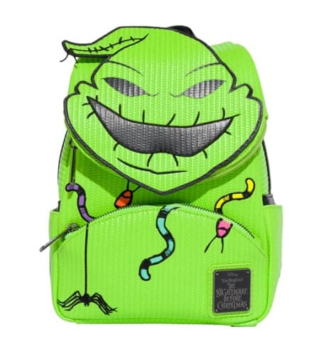 Image of Loungefly Backpacks Disney The Nightmare Before Christmas Oogie Boogie Cosplay Mini Backpack Green