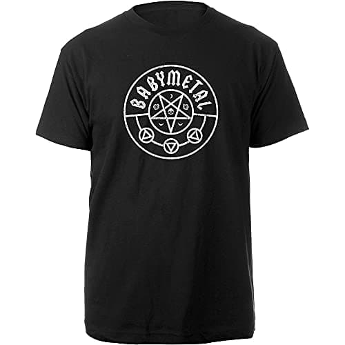 Image of Babymetal Pentagram Official Tee T-Shirt Mens Unisex (X-Large) Black