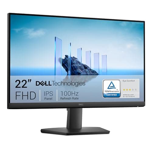 Image of Dell 22 Monitor - SE2225HM, Full HD (1920x1080), 100Hz, VA, 5ms, VESA (100x100mm), HDMI, VGA, 3 Year Warranty, Black