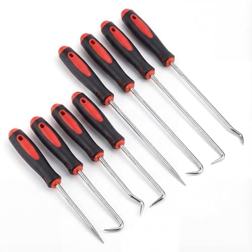 Image of 8 Pcs Hook and Pick Set Mechanic Lock Picking Kit, Car Mechanic Tools, Precision Automotive Pick and Hook Tool Set for Auto Oil Seal Car Tools, Puller Remover Tool