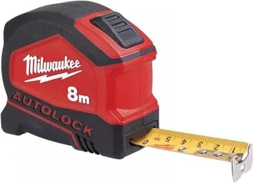 Image of Milwaukee 4932464664 932464664 Autolock Tape Measure 8m (Width 25mm) (Metric Only)