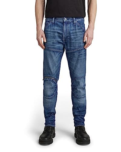 Image of G-Star Men's 5620 3D Zip Knee Skinny Jeans, Blue (faded water D01252-C051-D336), 28W / 32L