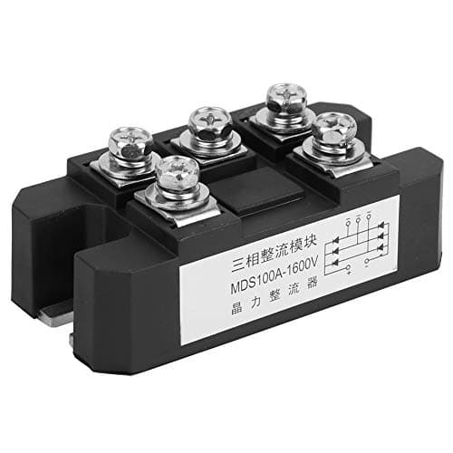 Image of Gonetre 100A 12v Triphase Rectifier Diode 14 x 8 x 4 MDS 100A 1600V 5 Terminals 3 Phases Full Diode Module Bridge Rectifier
