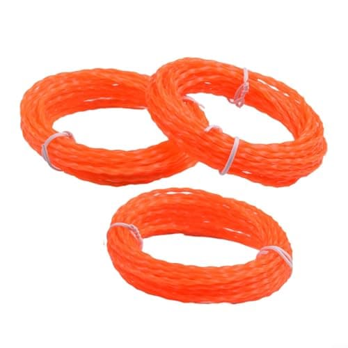 Image of Rackumic Twisted Nylon Trimmer Line 2.4mm Diameter 14FT Length Pre Cut Cord for EGO Power Plus AL2420P and Multi Head String Trimmer Models ST1500 ST1500S ST1500F ST1500SF