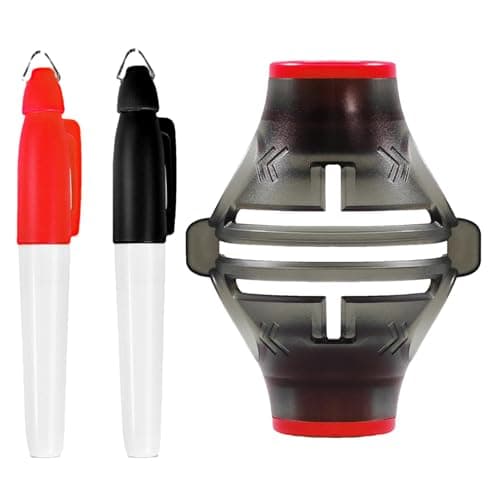 Image of Gwtdtoad Golf Ball Liner Marker 360° Golf Alignment Set with 2 Marker Pens, Ball Marking Tools Accessories Line Drawing Marker for Men Women Golfers
