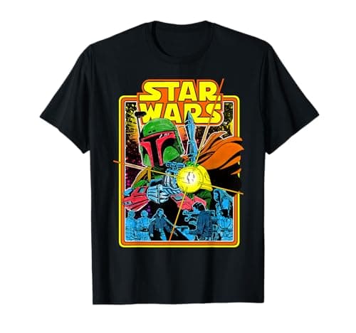 Image of Star Wars Boba Fett Bounty Hunter Comic Book Cover T-Shirt