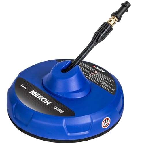 Image of MEKOH Large Patio Cleaner Attachment for Karcher K2, K3, K4, K5, 31cm Rotary Surface Cleaner, Max. 180 bar, Karcher Pressure Washer Accessories for Wooden Decking, Brick Paving, Stone Floor Cleaning