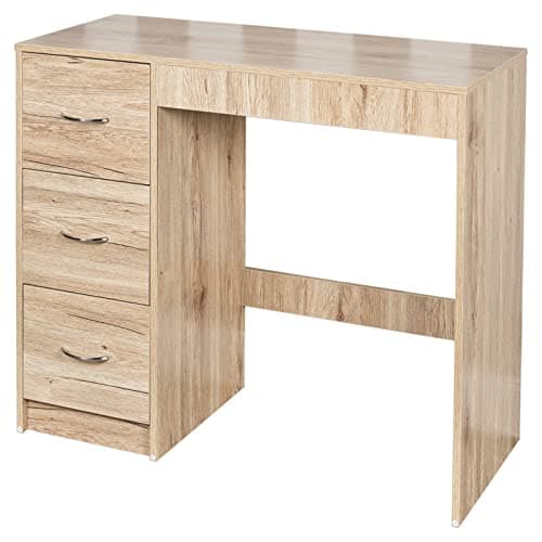 Image of URBNLIVING Oak Wooden Bedroom Furniture Cabinet Chest of Drawers Dressing Table Wardrobe - Dressing Table