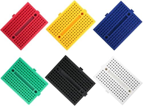 Image of ELEGOO 6PCS 170 tie-points Mini Breadboard kit for Arduino Project 6 color Breadboards Mini for Electronic Kits UNO R3 MEGA NANO…