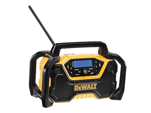 Image of Dewalt DCR029 Compact Bluetooth® Radio 240V & Li-ion Bare Unit, the 30W speakers and customisable equalizer provide excellent sound quality.