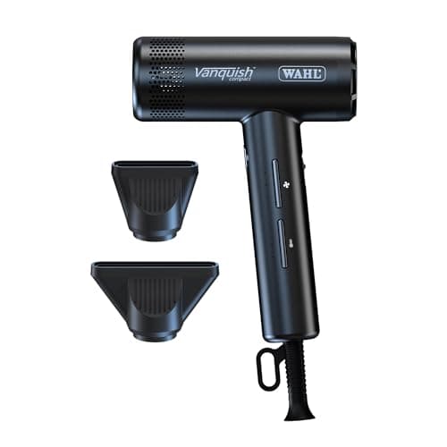Image of Wahl Vanquish Compact Hair Dryer – Lightweight, Quiet Motor, Fast Drying with Auto-Clean Function