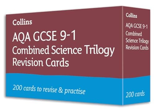 Image of AQA GCSE 9-1 Combined Science Revision Cards (Biology, Chemistry & Physics): Ideal for the 2026 and 2027 exams (Collins GCSE Grade 9-1 Revision)