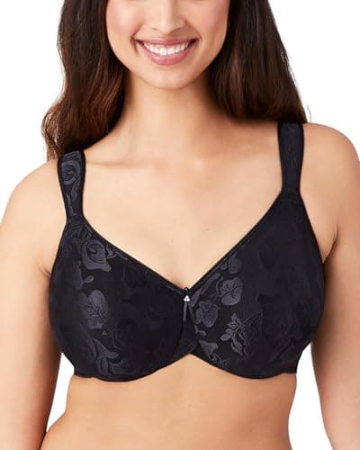 Image of Wacoal Women's Awareness Underwired Bra Opaque, Black, 38F