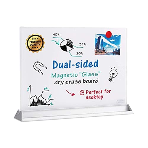 Image of Audio-Visual Direct Glass Desktop (Divider, White)