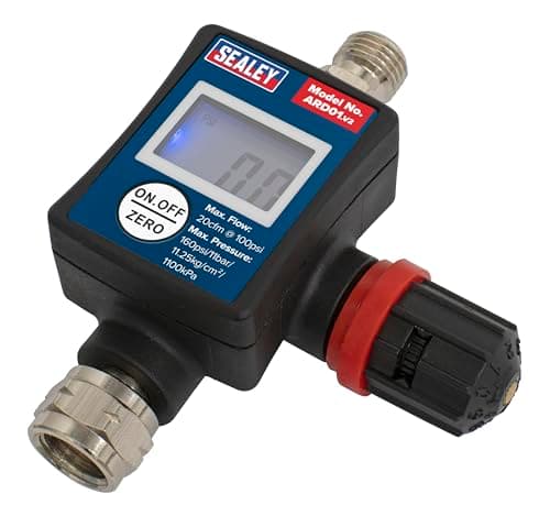 Image of Sealey Ard01 On-Gun Air Pressure Regulator/Gauge Digital