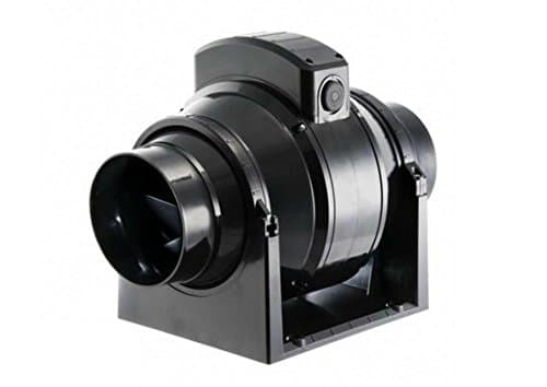 Image of Manrose MF100T 100 mm Inline Bathroom Extractor Fan with Timer Black