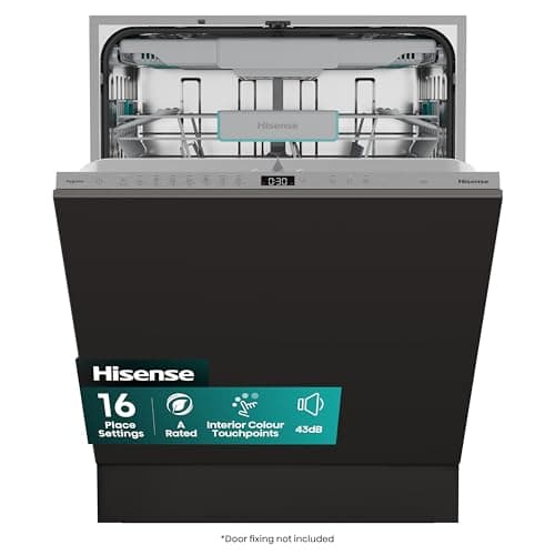 Image of Hisense Integrated Standard Dishwasher - Black - A Rated