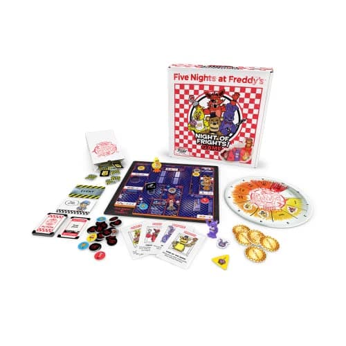 Image of FUNKO GAMES Five Nights at Freddy's Night of Frights - Survival Strategy Board Game Including 4 Original FNAF Character Figures - For 2 to 4 Players Ages 8+