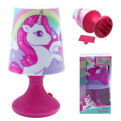Image of SRV Hub Unicorn Table Lamp Battery Powered Bedside Lamp for Kids Girls Night Lamp Ideal for Baby Kids Bedroom Living Room Decor LED Light – 18cm