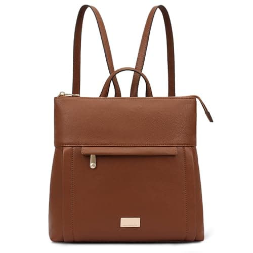 Image of PAUL COSTELLOE Leather Backpack for Women, Fashion Casual Daypack, Travel Portable Shoulder Bag, Designer Backpack - OTAVA