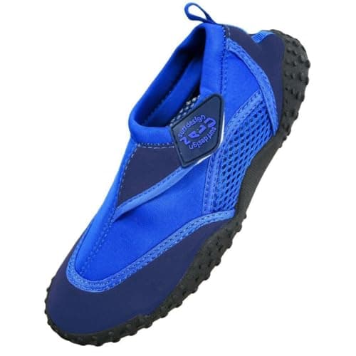 Image of Aqua Beach Surf Wet Water Shoes Boys Girls Mens Womens Unisex Wetsuit Boots (Blue Adult 11)