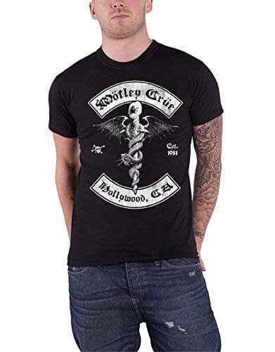 Image of Motley Crue T Shirt Feelgood Hollywood Est 1981 Band Logo Official Mens Black XL