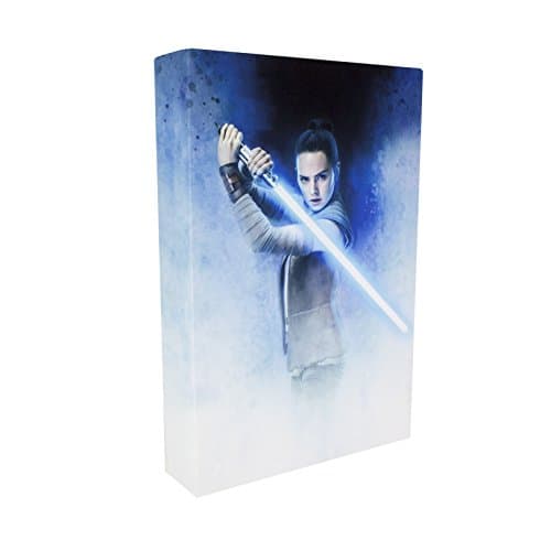 Image of Star Wars: The Last Jedi Plastic Featuring Rey Touch On/Off Canvas Artwork Luminart Light, Various