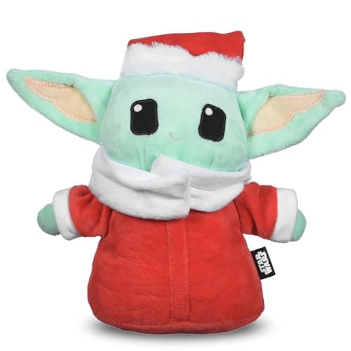 Image of Star Wars for Pets 9" The Child Santa Plush Figure Squeak Toy | Star Wars Holiday Pet Products, Grogu Squeaky Pet Toy | Dog Chew Toy, Grogu Plush, Stuffed Toys for Dogs