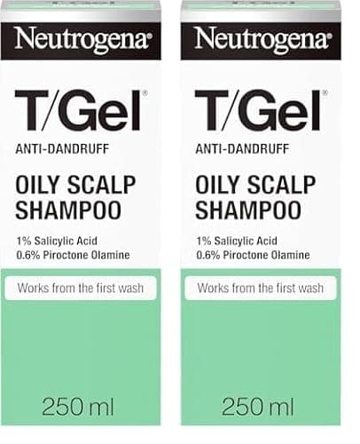 Image of Neutrogena T/Gel Anti-Dandruff Shampoo for Oily Scalp, Fresh Jasmine, 250 ml (Pack of 2)