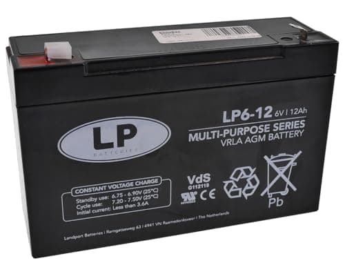 Image of LP Series VRLA AGM Battery Multi-Purpose Series LP6-12 (6V 12Ah)