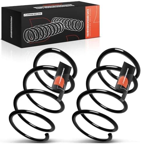 Image of Frankberg 2x Coil Spring Front axle Compatible with 5 Series E60 525d 530d 2002-2010 5 Series Touring E61 525d 530d 2004-2010 Replace# 31336761214