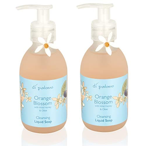Image of Di Palomo Orange Blossom & Honey Liquid Soap Multipack 2 X 240ml | Moisturising Hand Wash | Hand Dispenser | Skin Care Antibacterial | Handwash Liquid Gel Health and Beauty Gifts