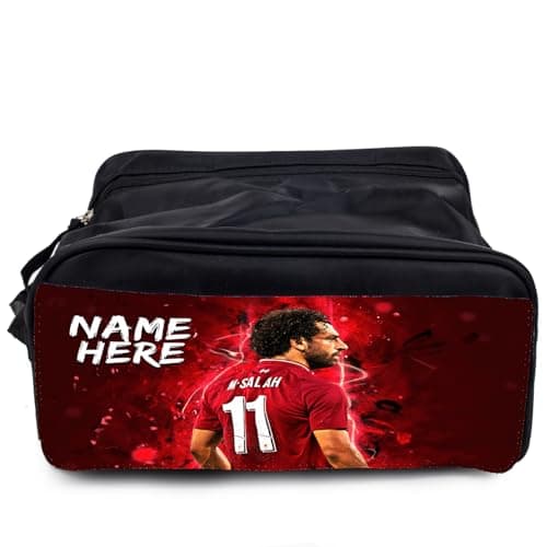 Image of Personalised Salah Boot Bag Football Legend Liverpool School PE Kit Footie Boots Bootbag Boys NLP12A