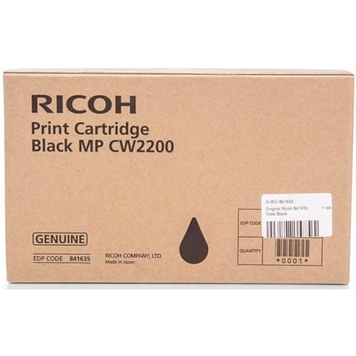 Image of RICOH 841635 Ink Cartridge Black 200 ml