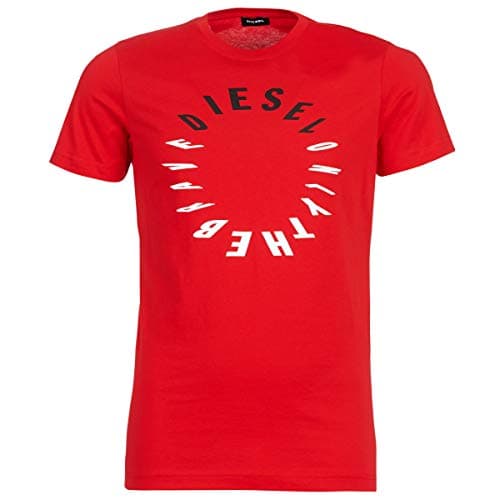Image of Diesel Men's Circular Logo Tee RED XL