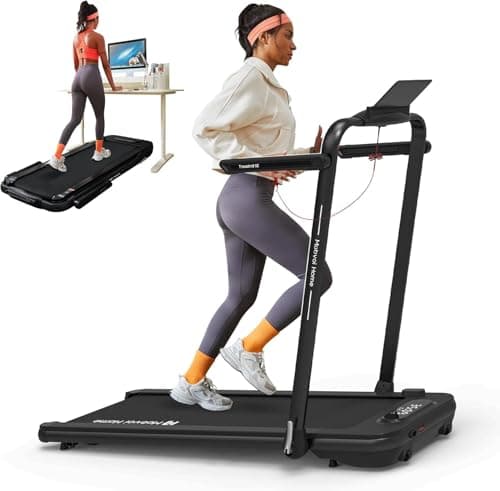 Image of Mobvoi Home Treadmill SE Smart AI 3 in 1 Folding Treadmill Walking Pad Under Desk Running Machine 2.5 HP Compact Portable Remote Control TicSports APP Easy to Store for Home Office 120 KG 12 KMH